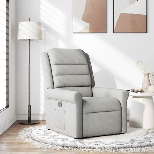 Fauteuil verstelbaar stof wolk grijs is nu te koop bij PeponiXL, paradijselijk wonen!