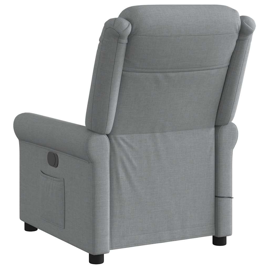 Massagestoel verstelbaar stof lichtgrijs is nu te koop bij PeponiXL, paradijselijk wonen!