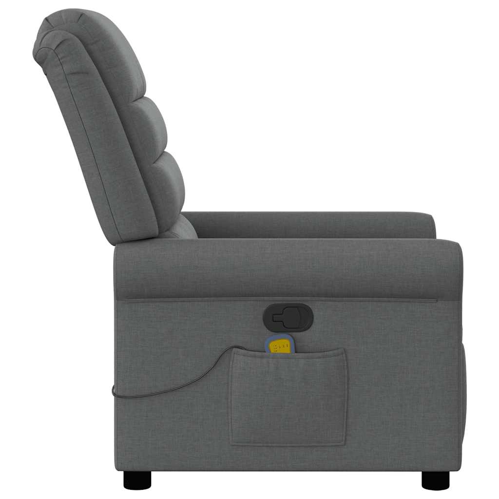 Massagestoel Donkergrijze Stof is nu te koop bij PeponiXL, paradijselijk wonen!