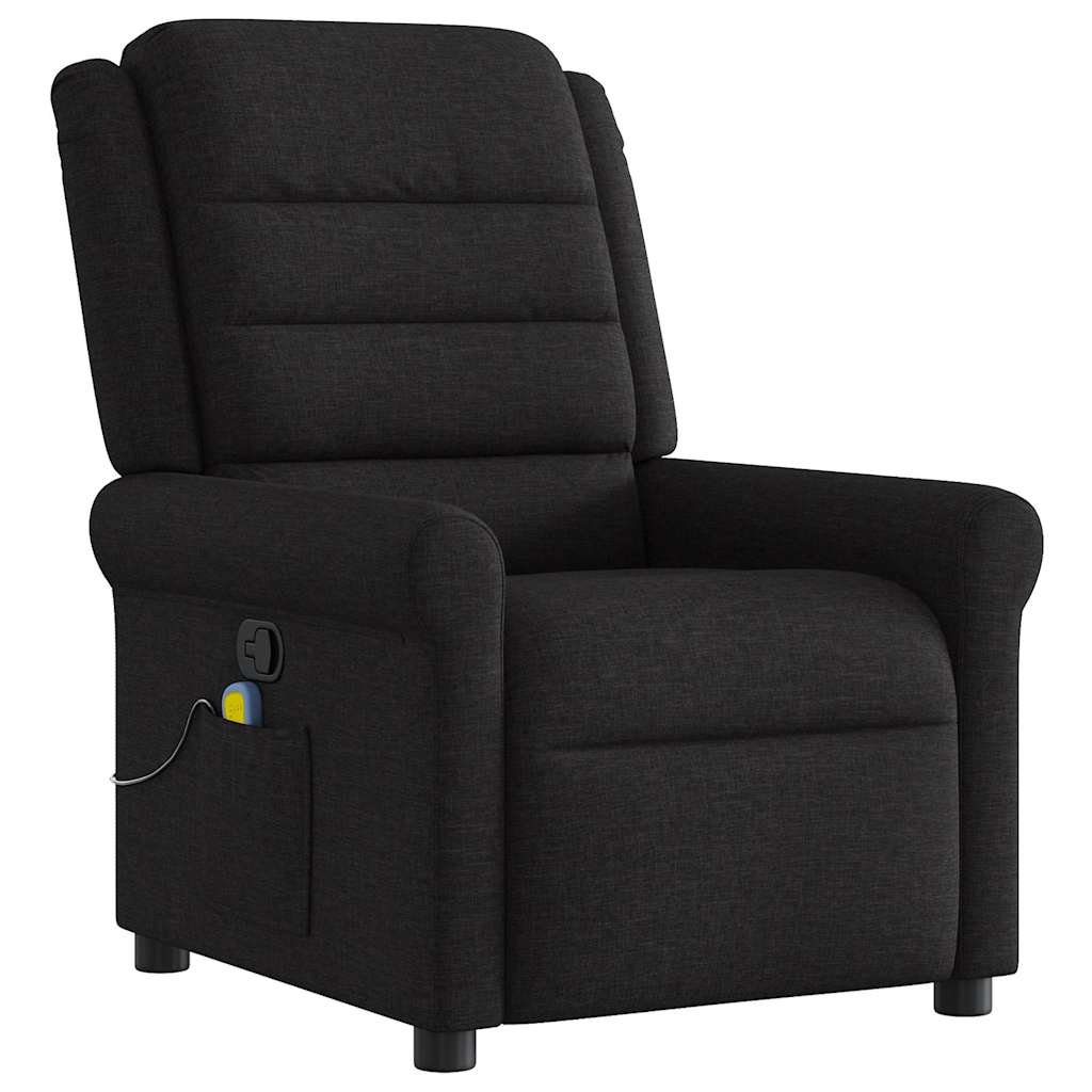 Massagestoel verstelbaar stof zwart is nu te koop bij PeponiXL, paradijselijk wonen!