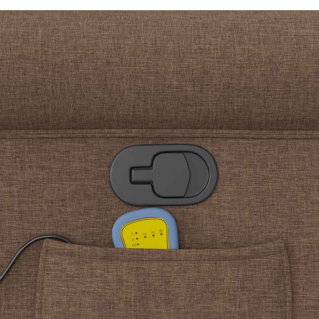 Massagestoel verstelbaar stof bruin is nu te koop bij PeponiXL, paradijselijk wonen!