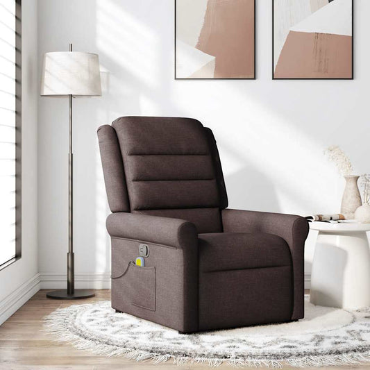 Massagestoel verstelbaar stof donkerbruin is nu te koop bij PeponiXL, paradijselijk wonen!