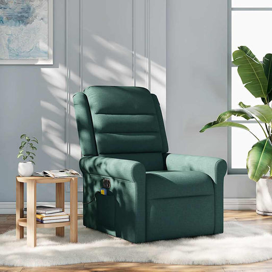Massagestoel verstelbaar stof donkergroen is nu te koop bij PeponiXL, paradijselijk wonen!
