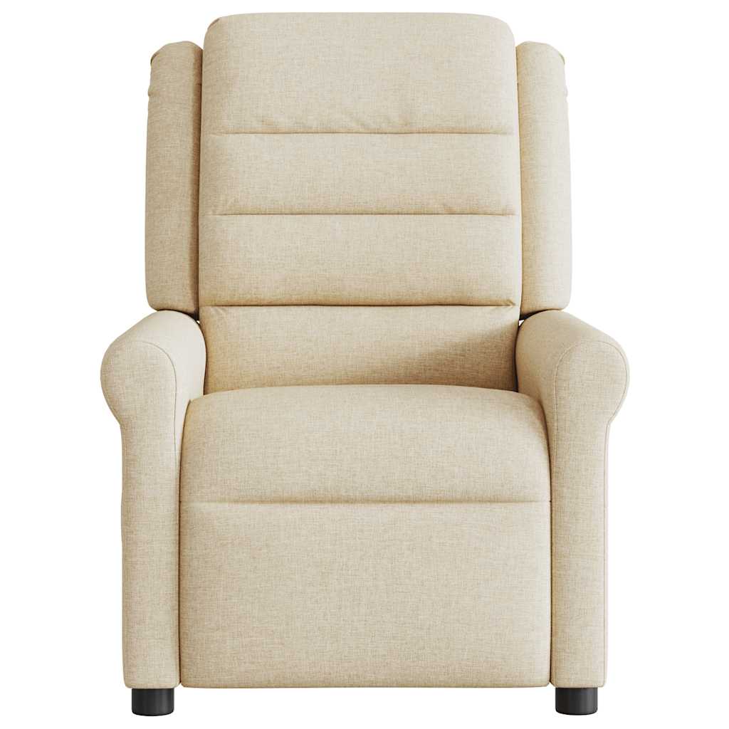 Massagestoel verstelbaar stof crèmekleurig is nu te koop bij PeponiXL, paradijselijk wonen!
