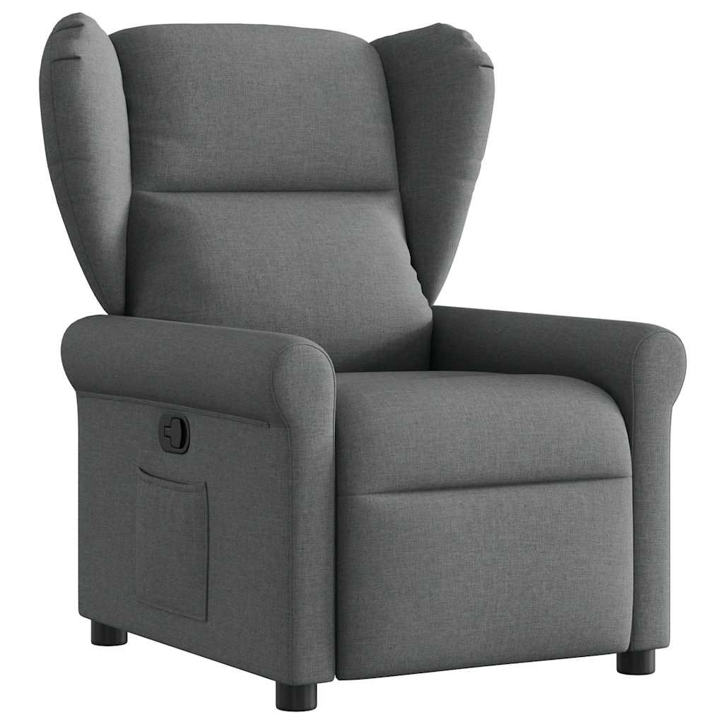 Fauteuil verstelbaar stof donkergrijs is nu te koop bij PeponiXL, paradijselijk wonen!