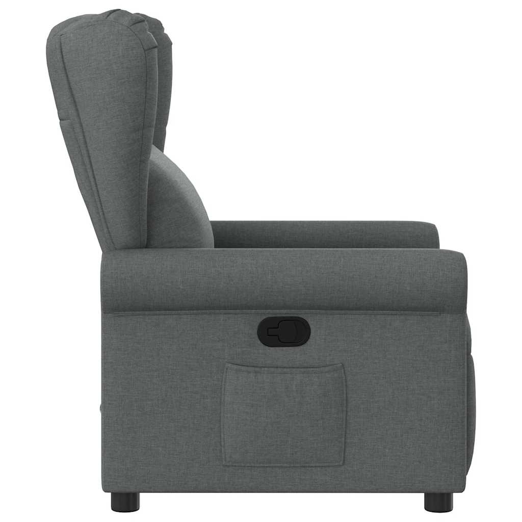 Fauteuil verstelbaar stof donkergrijs is nu te koop bij PeponiXL, paradijselijk wonen!