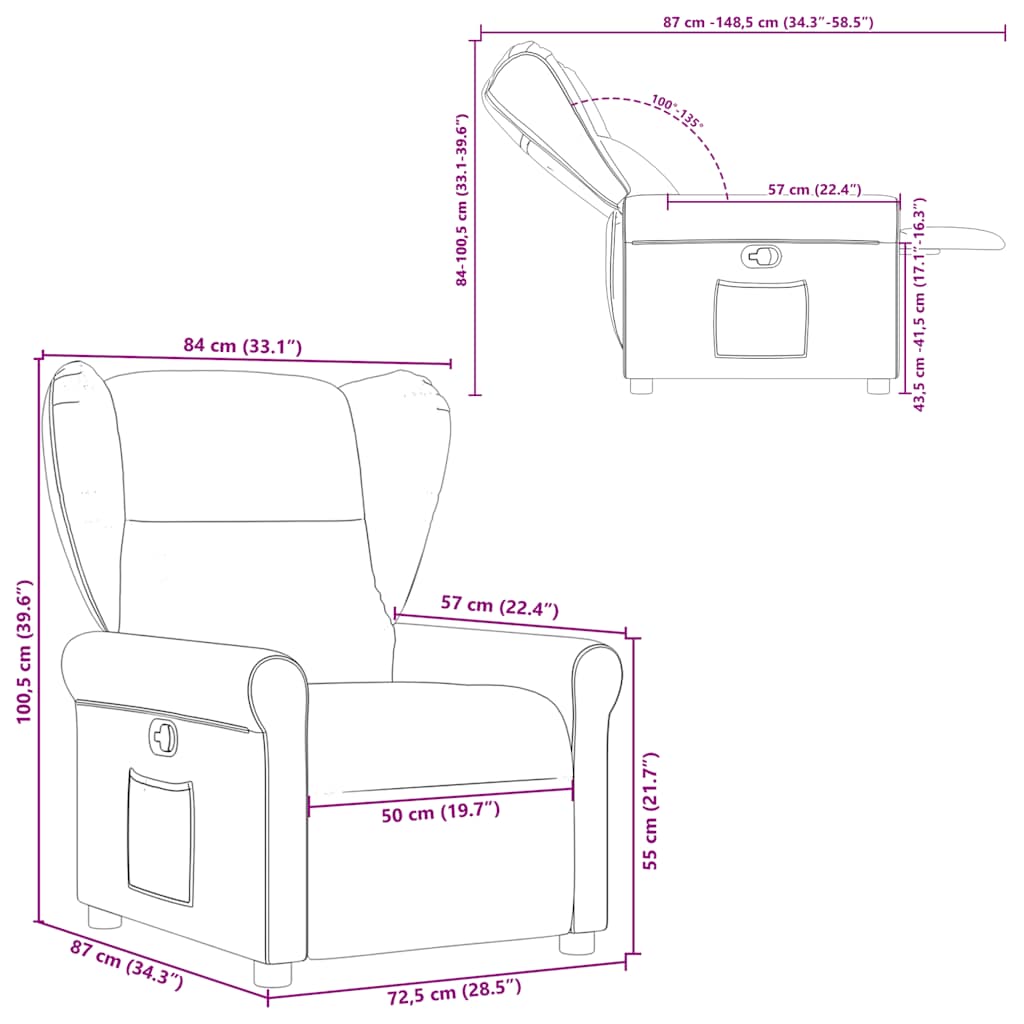 Fauteuil verstelbaar stof zwart is nu te koop bij PeponiXL, paradijselijk wonen!