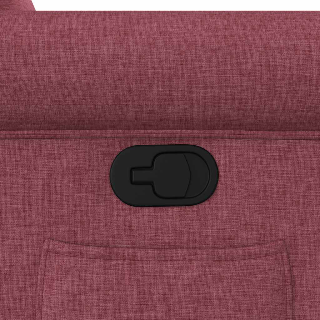 Fauteuil verstelbaar stof wijnrood is nu te koop bij PeponiXL, paradijselijk wonen!