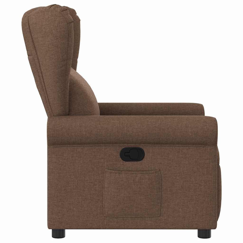 Fauteuil verstelbaar stof bruin is nu te koop bij PeponiXL, paradijselijk wonen!