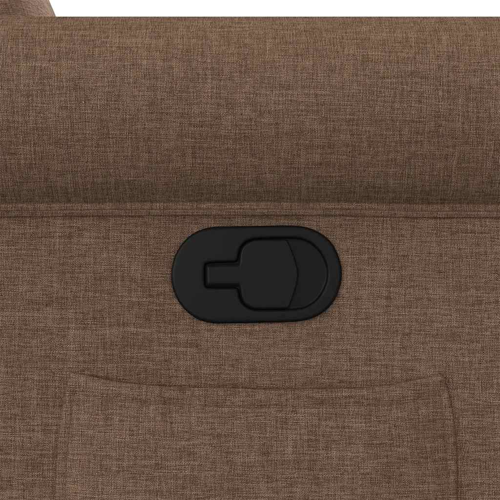 Fauteuil verstelbaar stof bruin is nu te koop bij PeponiXL, paradijselijk wonen!