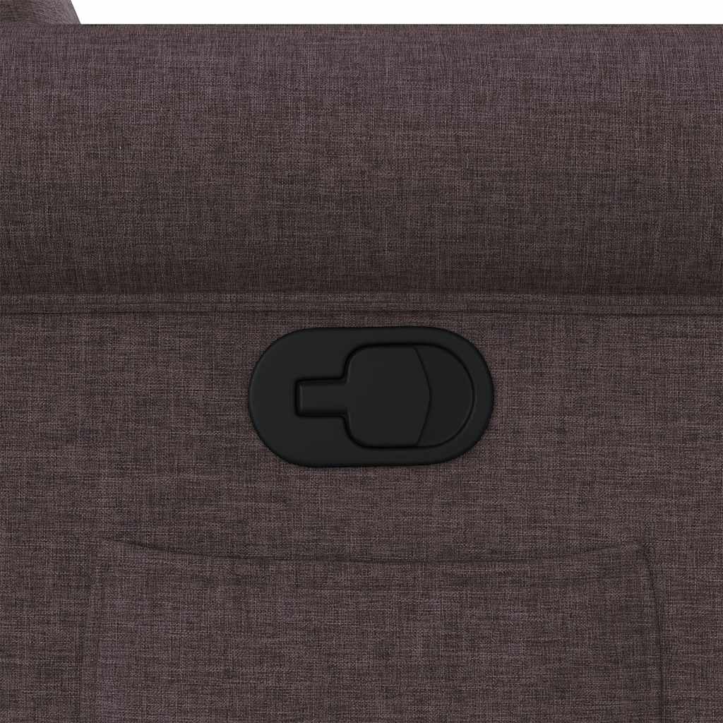 Fauteuil verstelbaar stof donkerbruin is nu te koop bij PeponiXL, paradijselijk wonen!