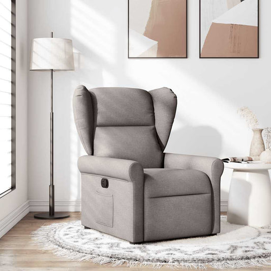 Fauteuil verstelbaar stof taupe is nu te koop bij PeponiXL, paradijselijk wonen!