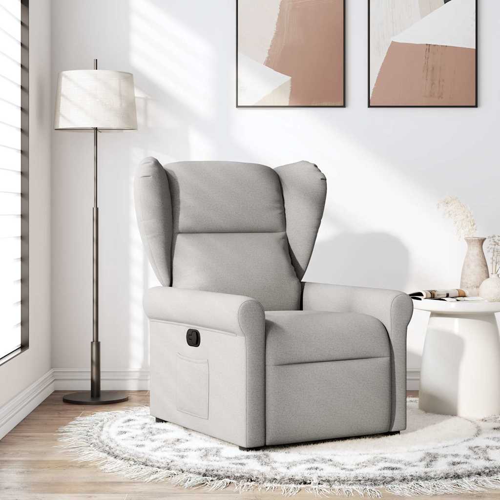 Fauteuil verstelbaar stof wolk grijs is nu te koop bij PeponiXL, paradijselijk wonen!