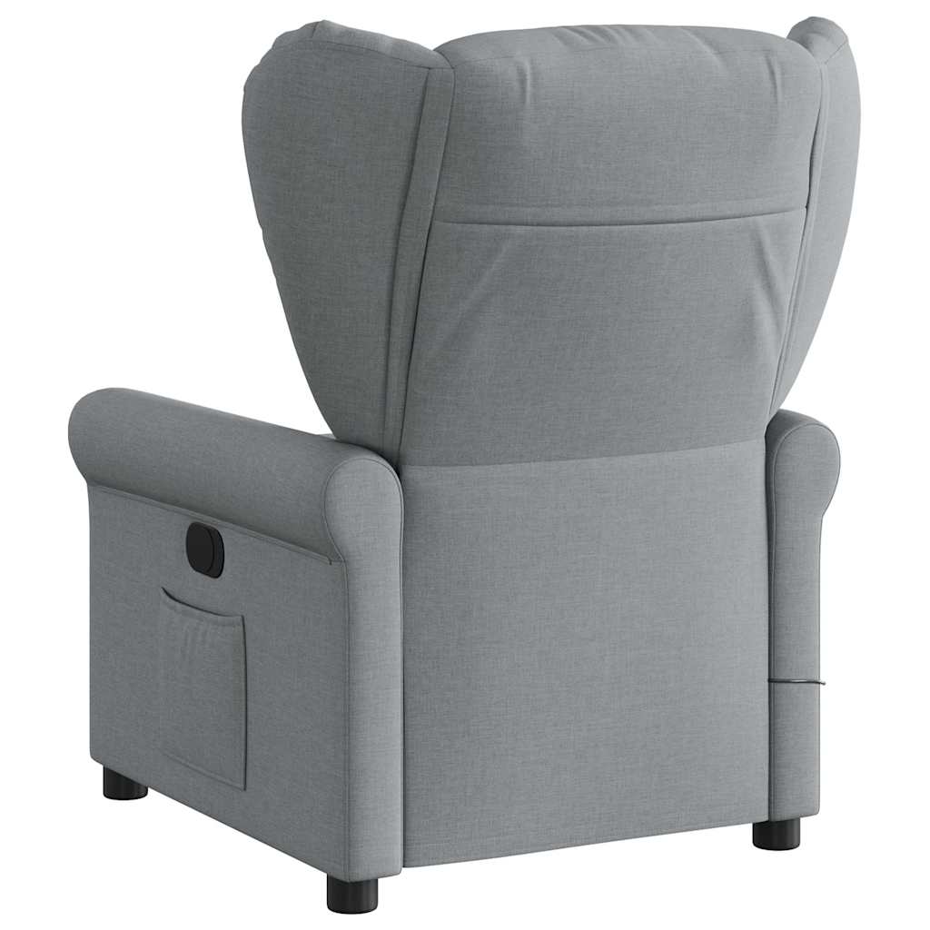 Massagestoel verstelbaar stof lichtgrijs is nu te koop bij PeponiXL, paradijselijk wonen!