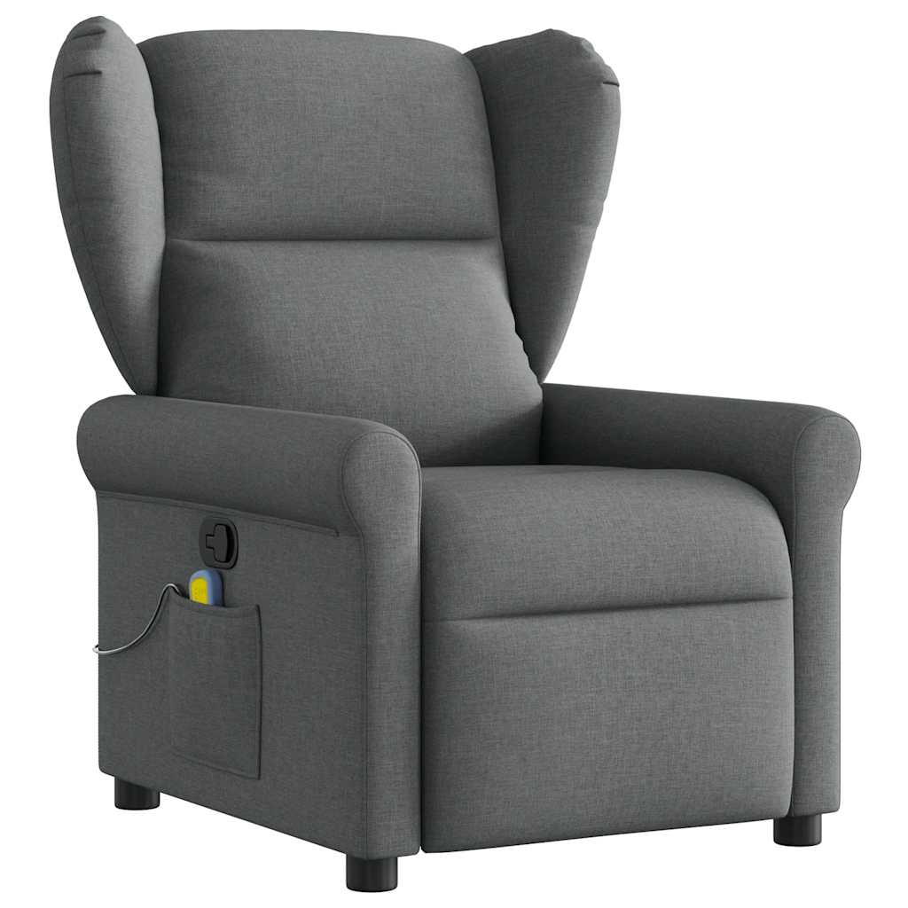 Massagestoel Donkergrijze Stof is nu te koop bij PeponiXL, paradijselijk wonen!