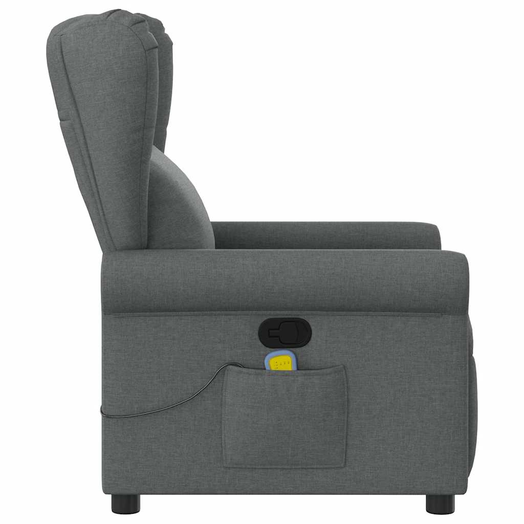 Massagestoel Donkergrijze Stof is nu te koop bij PeponiXL, paradijselijk wonen!