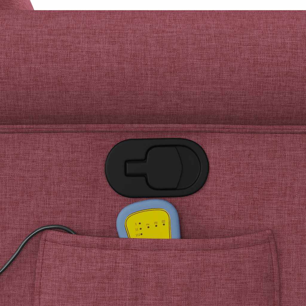 Massagestoel verstelbaar stof wijnrood is nu te koop bij PeponiXL, paradijselijk wonen!