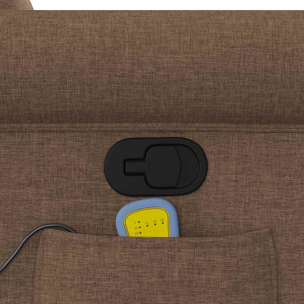 Massagestoel verstelbaar stof bruin is nu te koop bij PeponiXL, paradijselijk wonen!