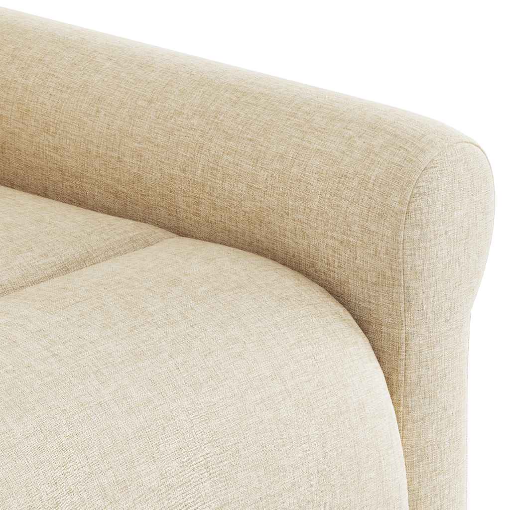 Massagestoel verstelbaar stof crèmekleurig is nu te koop bij PeponiXL, paradijselijk wonen!