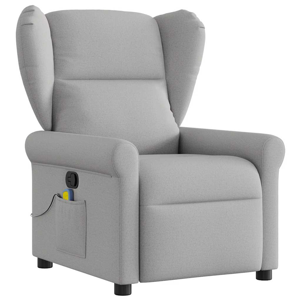Massagestoel verstelbaar stof wolk grijs is nu te koop bij PeponiXL, paradijselijk wonen!