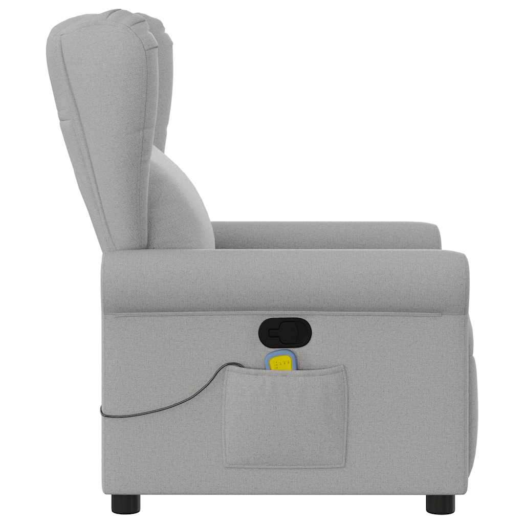 Massagestoel verstelbaar stof wolk grijs is nu te koop bij PeponiXL, paradijselijk wonen!