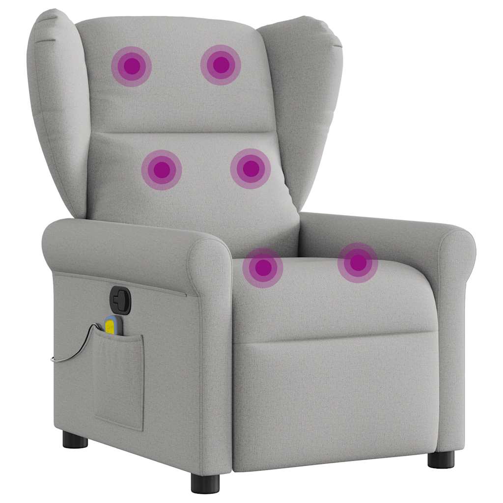 Massagestoel verstelbaar stof wolk grijs is nu te koop bij PeponiXL, paradijselijk wonen!
