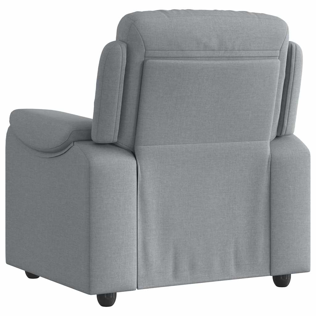 Fauteuil verstelbaar stof lichtgrijs is nu te koop bij PeponiXL, paradijselijk wonen!