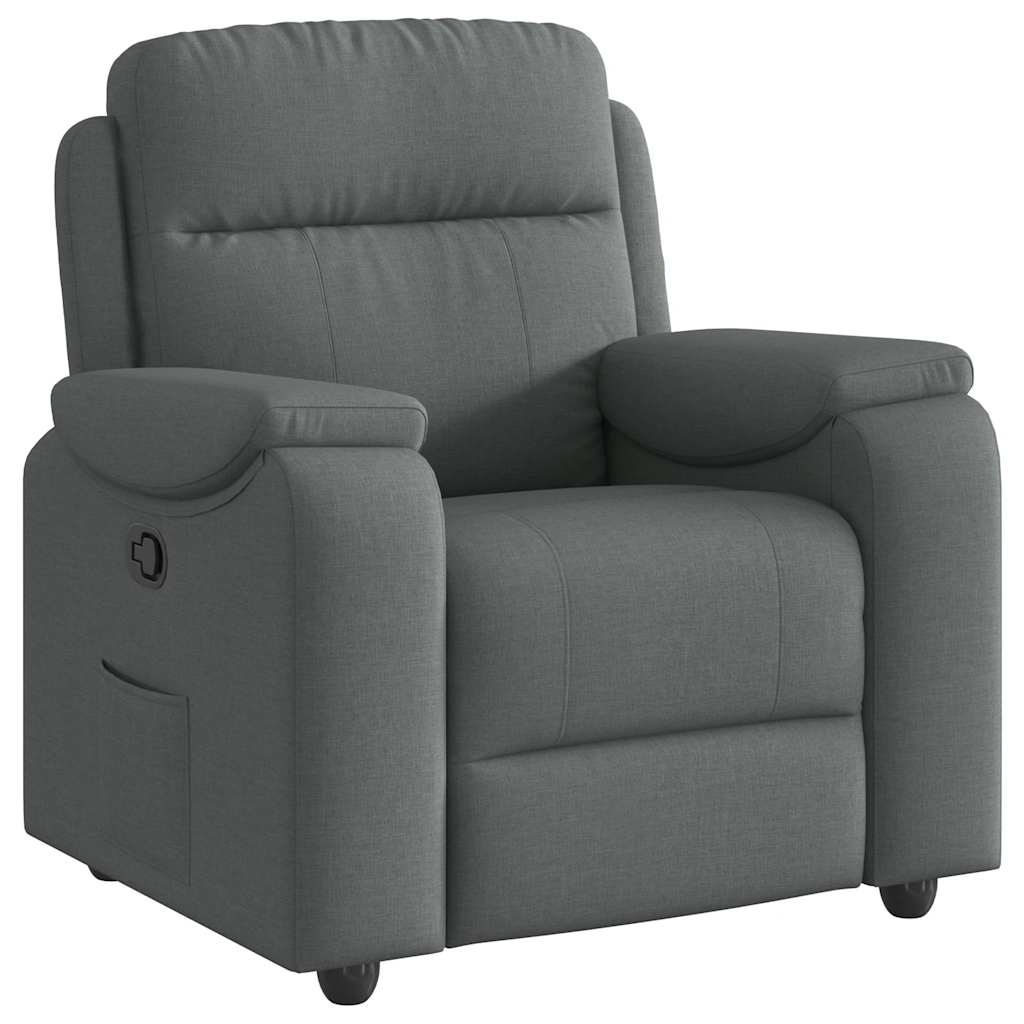 Fauteuil verstelbaar stof donkergrijs is nu te koop bij PeponiXL, paradijselijk wonen!