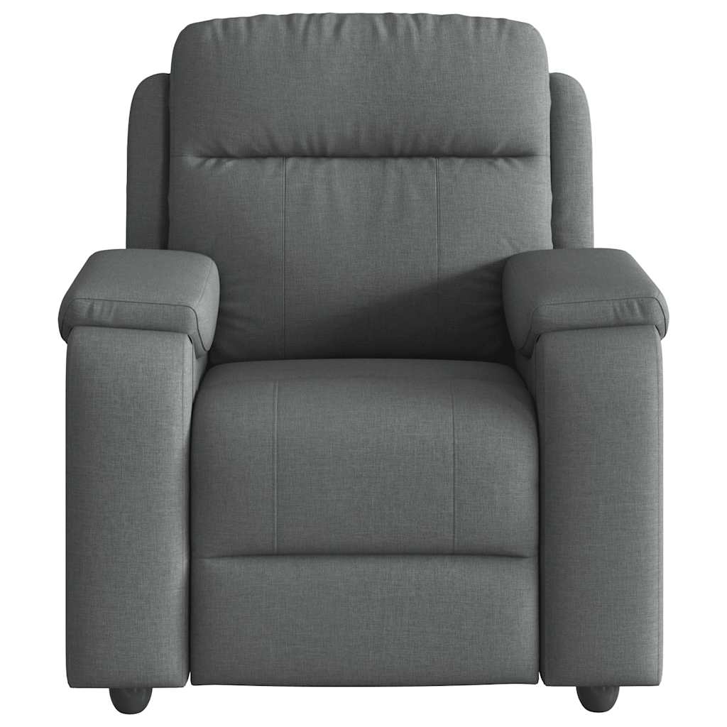 Fauteuil verstelbaar stof donkergrijs is nu te koop bij PeponiXL, paradijselijk wonen!