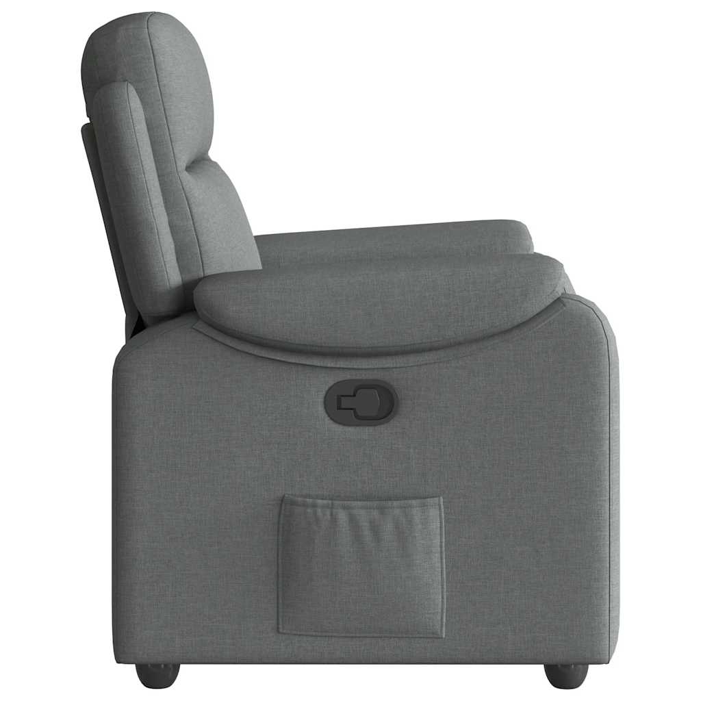 Fauteuil verstelbaar stof donkergrijs is nu te koop bij PeponiXL, paradijselijk wonen!
