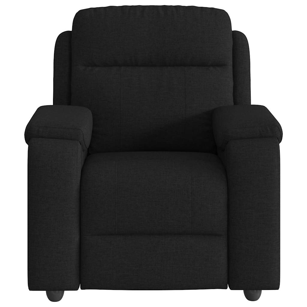 Fauteuil verstelbaar stof zwart is nu te koop bij PeponiXL, paradijselijk wonen!
