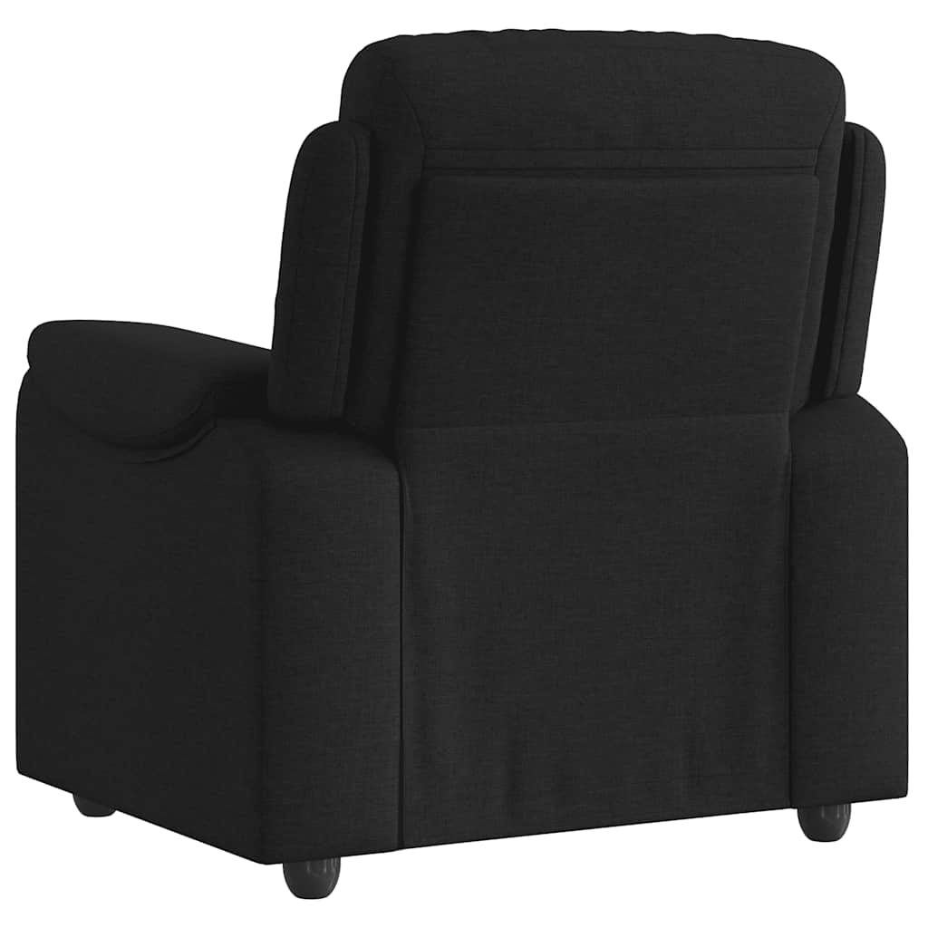Fauteuil verstelbaar stof zwart is nu te koop bij PeponiXL, paradijselijk wonen!