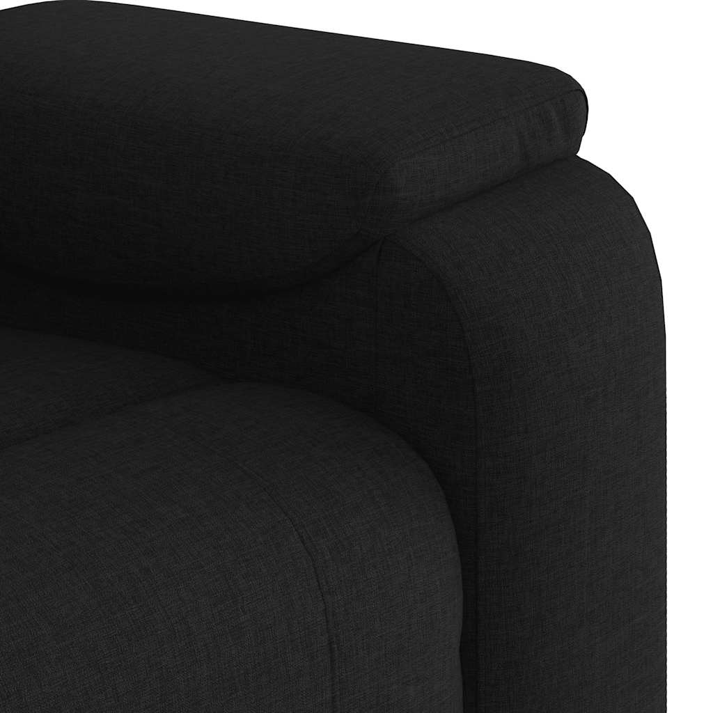 Fauteuil verstelbaar stof zwart is nu te koop bij PeponiXL, paradijselijk wonen!