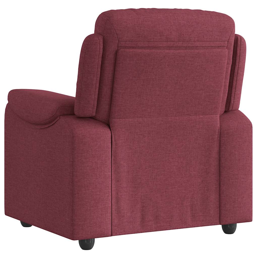 Fauteuil verstelbaar stof wijnrood is nu te koop bij PeponiXL, paradijselijk wonen!