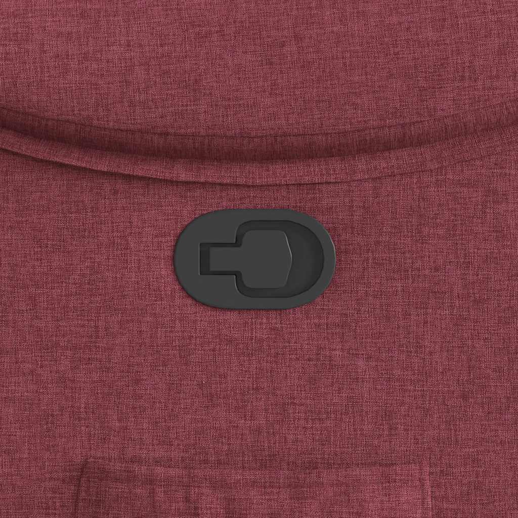 Fauteuil verstelbaar stof wijnrood is nu te koop bij PeponiXL, paradijselijk wonen!