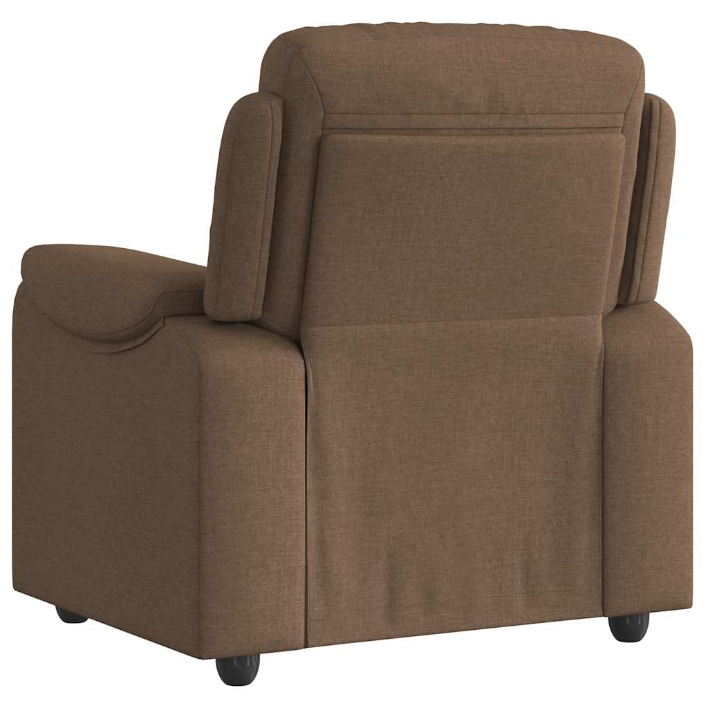 Fauteuil verstelbaar stof bruin is nu te koop bij PeponiXL, paradijselijk wonen!