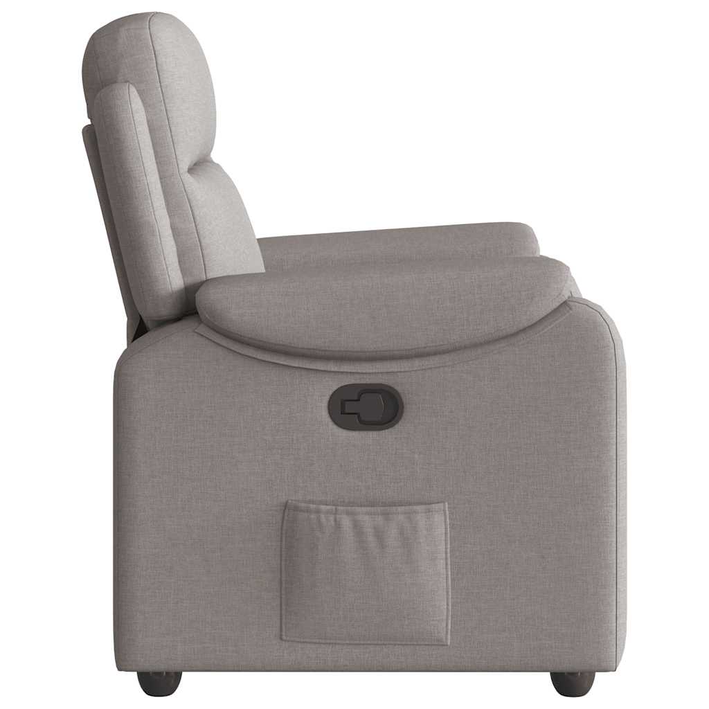 Fauteuil verstelbaar stof taupe is nu te koop bij PeponiXL, paradijselijk wonen!