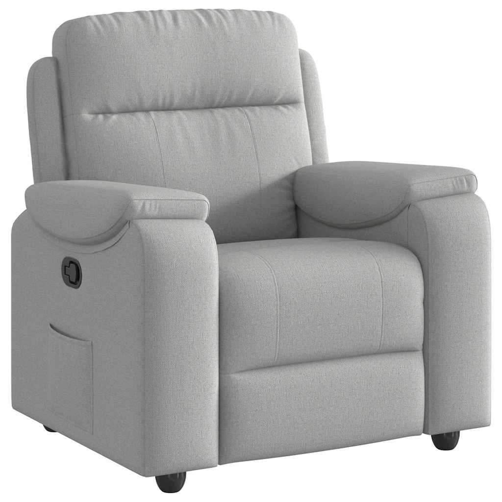 Fauteuil verstelbaar stof wolk grijs is nu te koop bij PeponiXL, paradijselijk wonen!