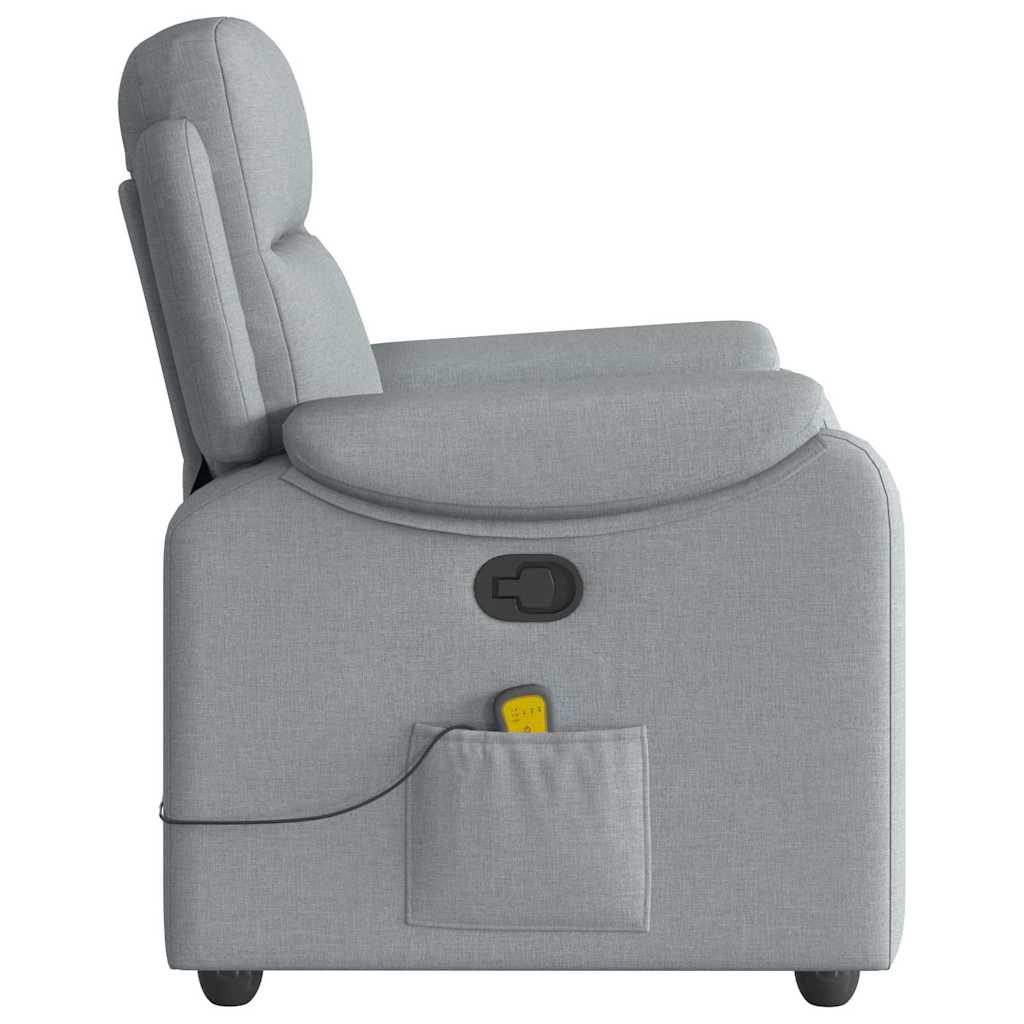 Massagestoel verstelbaar stof lichtgrijs is nu te koop bij PeponiXL, paradijselijk wonen!