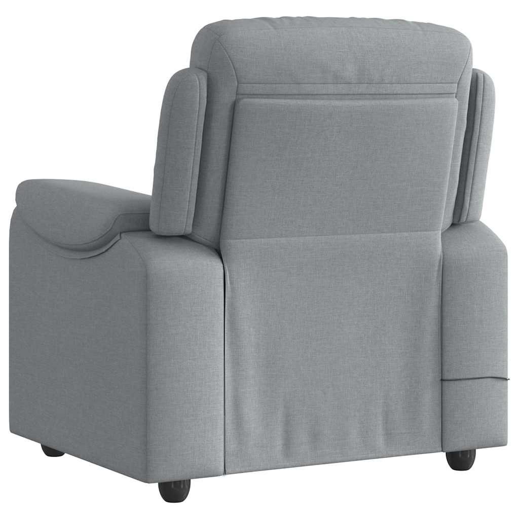Massagestoel verstelbaar stof lichtgrijs is nu te koop bij PeponiXL, paradijselijk wonen!