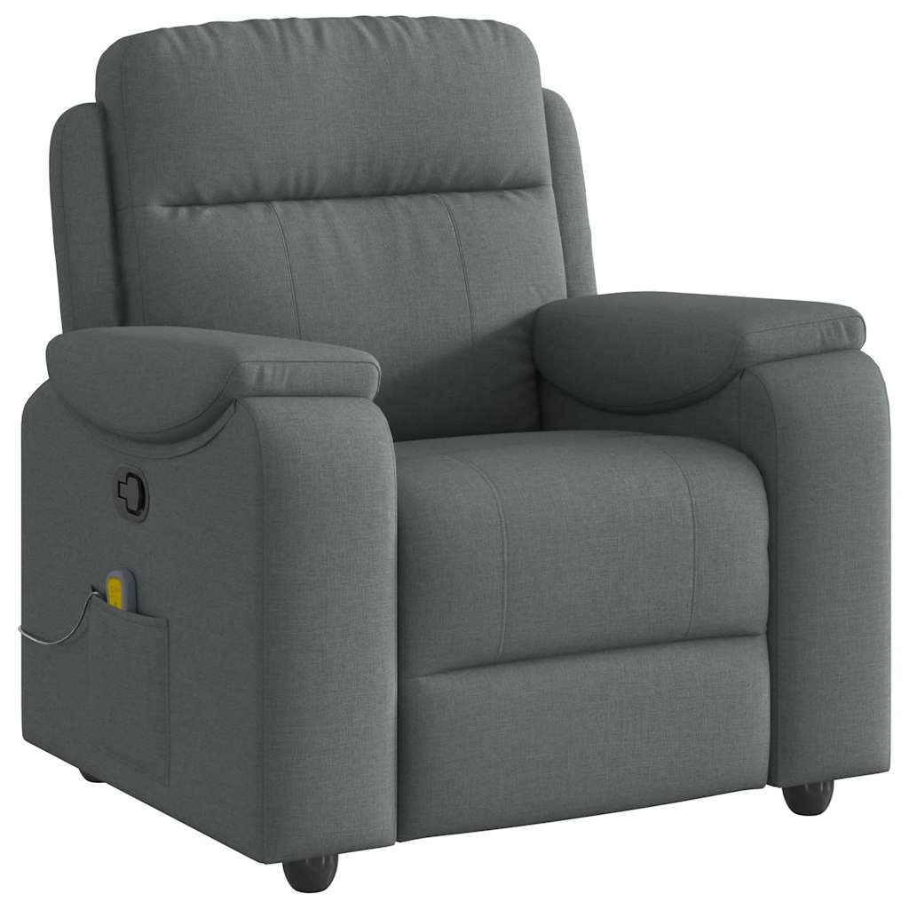 Massagestoel verstelbaar stof donkergrijs is nu te koop bij PeponiXL, paradijselijk wonen!