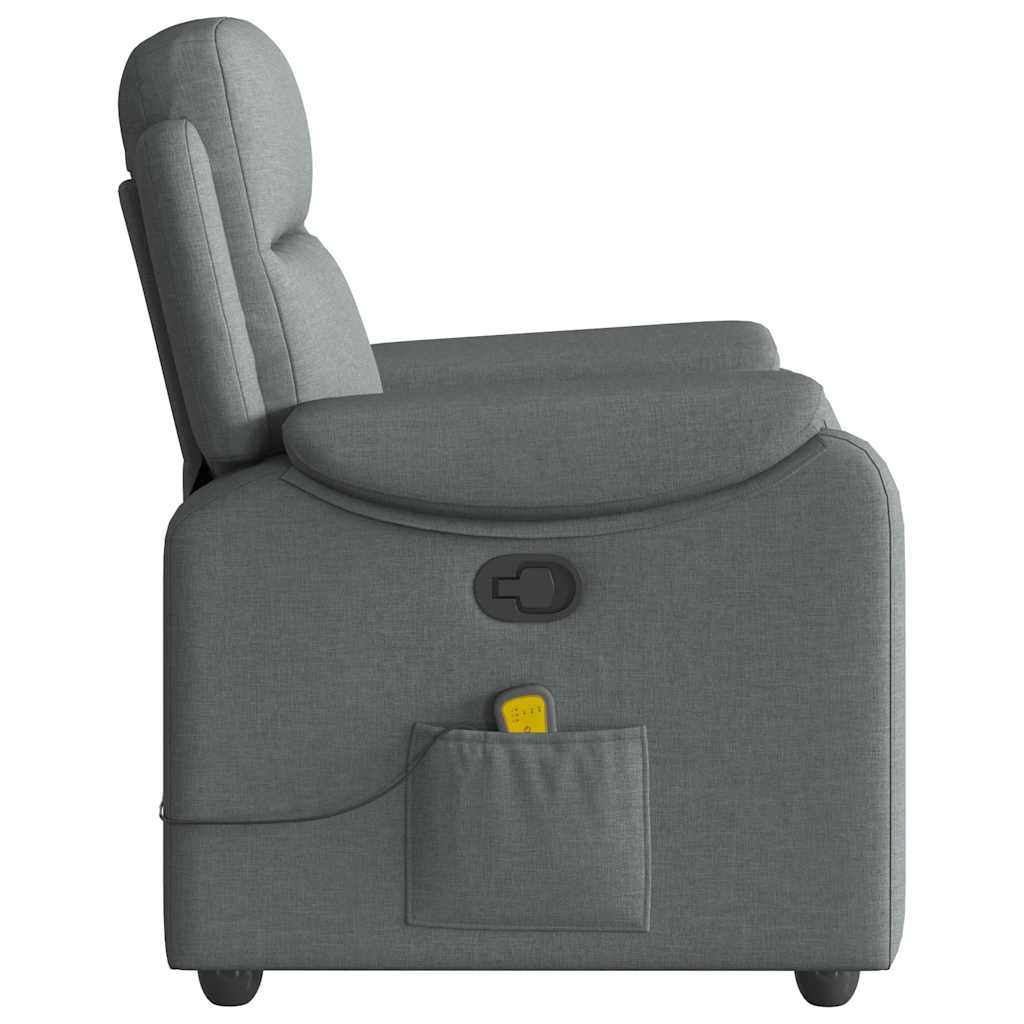 Massagestoel verstelbaar stof donkergrijs is nu te koop bij PeponiXL, paradijselijk wonen!