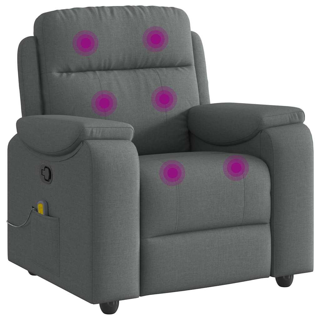 Massagestoel verstelbaar stof donkergrijs is nu te koop bij PeponiXL, paradijselijk wonen!
