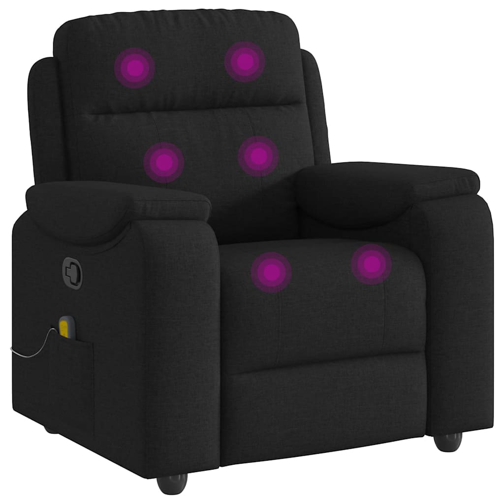 Massagestoel verstelbaar stof zwart is nu te koop bij PeponiXL, paradijselijk wonen!