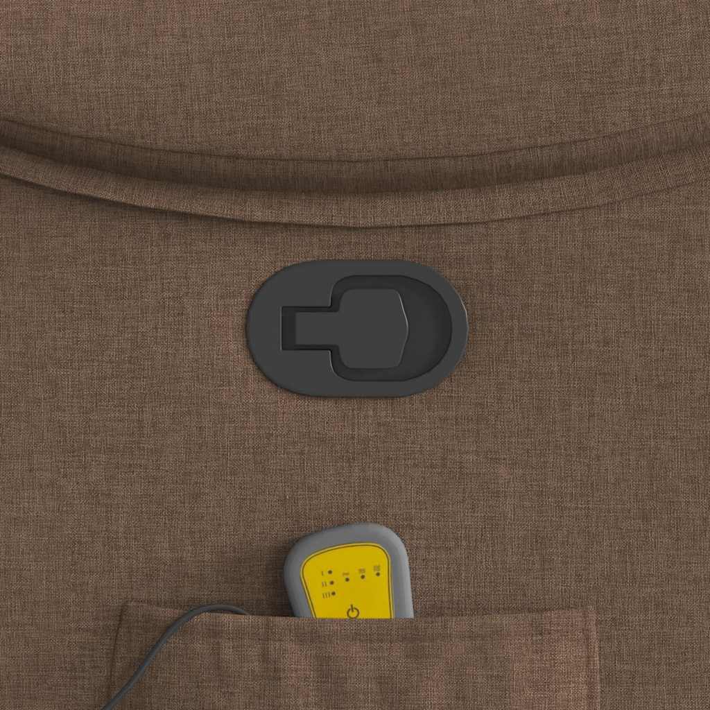 Massagestoel verstelbaar stof bruin is nu te koop bij PeponiXL, paradijselijk wonen!