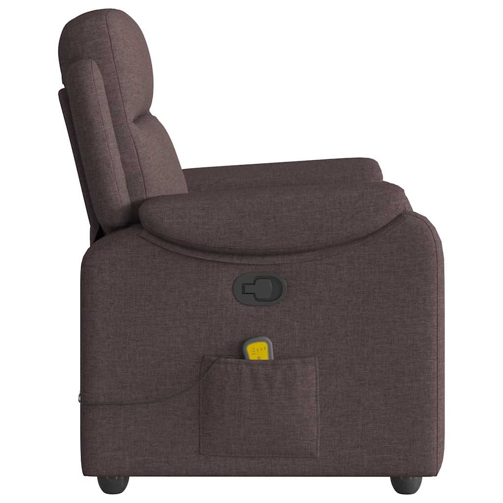 Massagestoel verstelbaar stof donkerbruin is nu te koop bij PeponiXL, paradijselijk wonen!