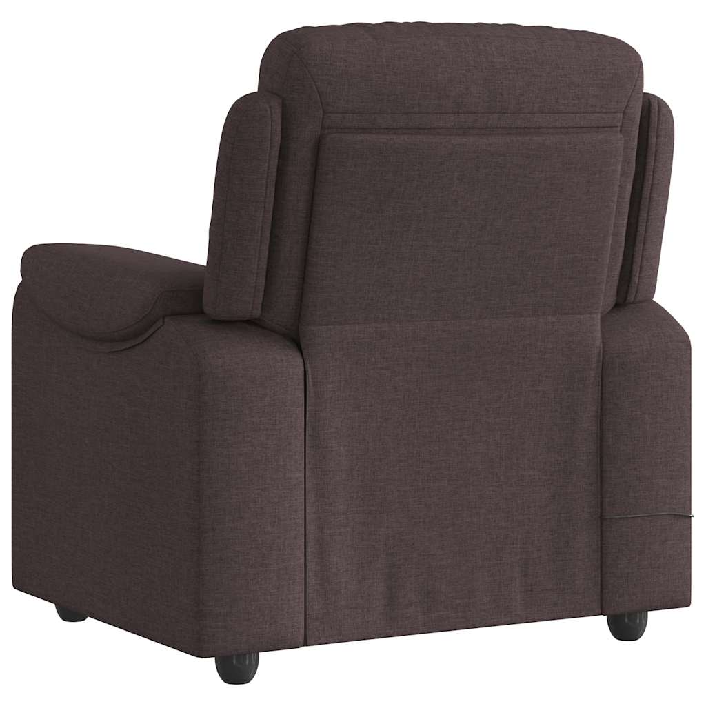 Massagestoel verstelbaar stof donkerbruin is nu te koop bij PeponiXL, paradijselijk wonen!