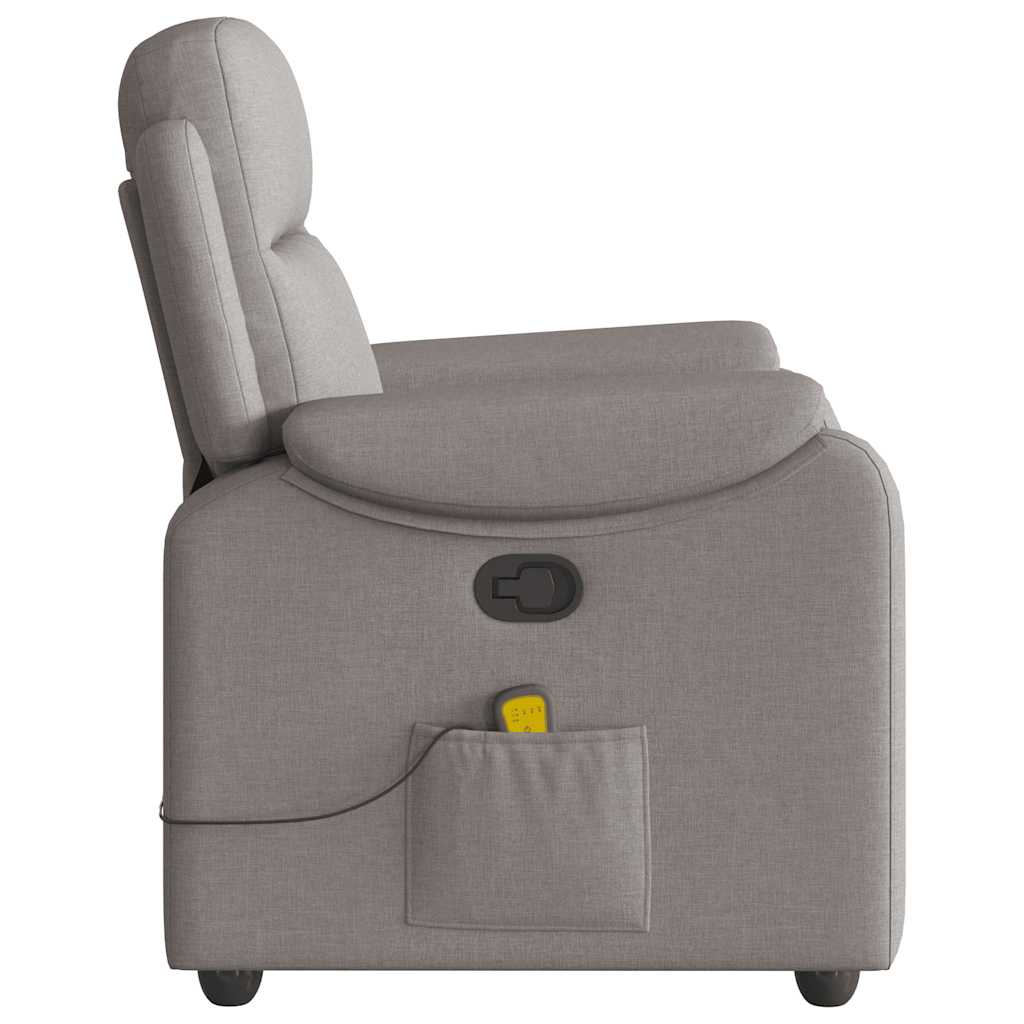 Massagestoel verstelbaar stof taupe is nu te koop bij PeponiXL, paradijselijk wonen!