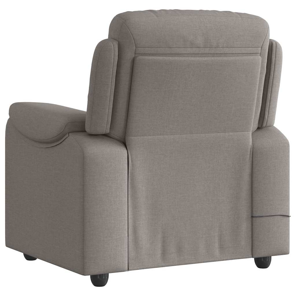 Massagestoel verstelbaar stof taupe is nu te koop bij PeponiXL, paradijselijk wonen!