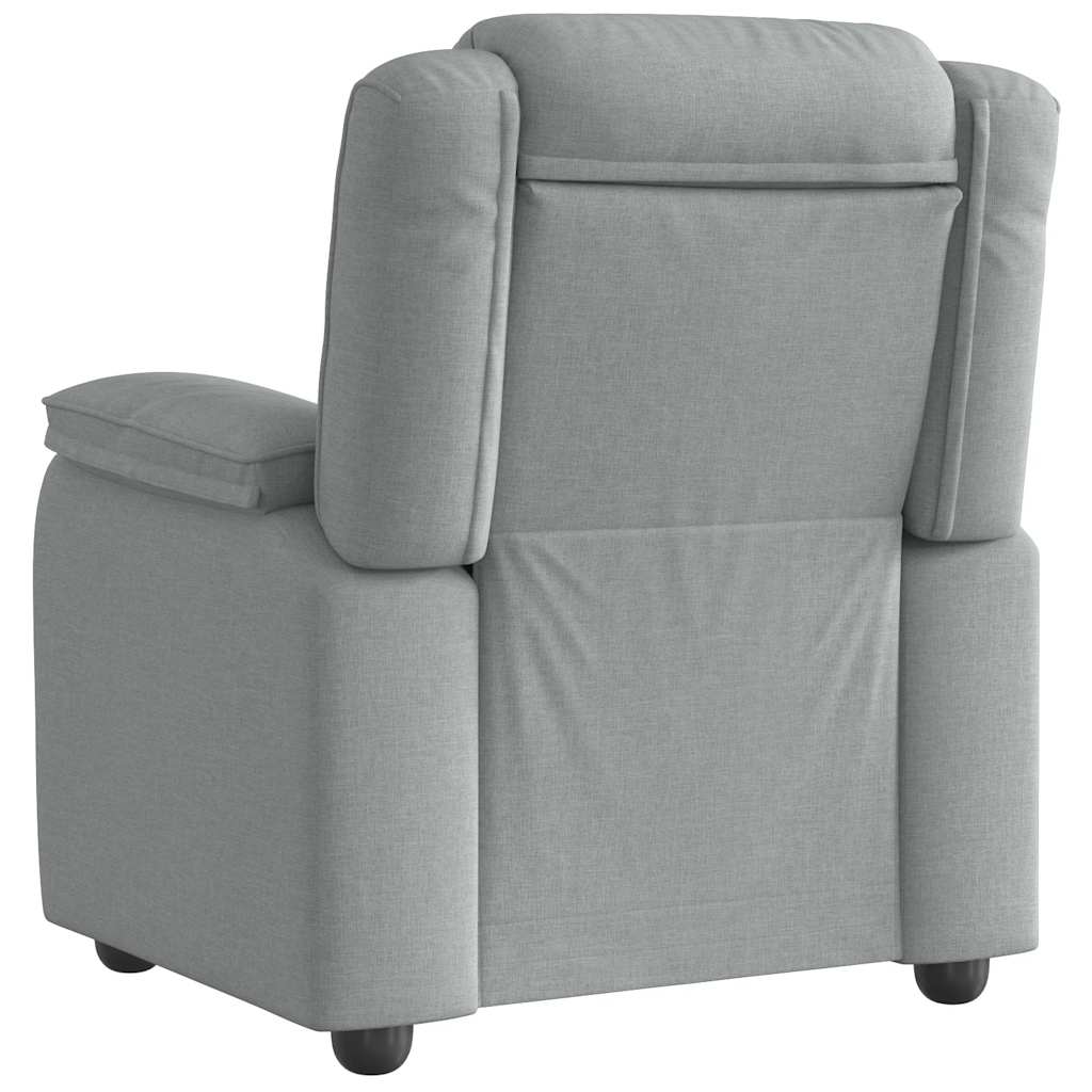 Fauteuil verstelbaar stof lichtgrijs is nu te koop bij PeponiXL, paradijselijk wonen!
